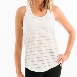 Women's Havana White and Gold Tank